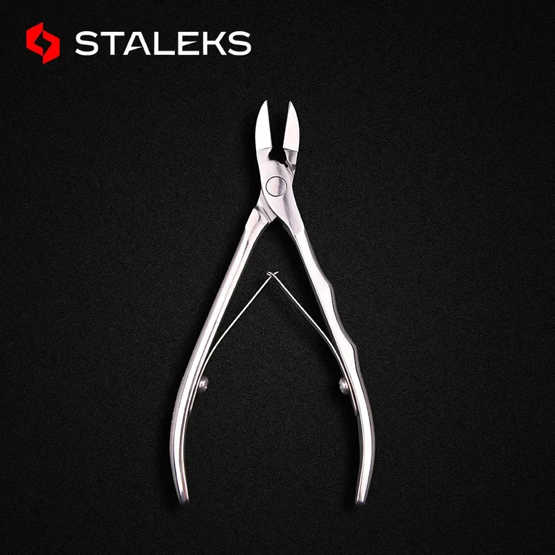 STALEKS NE- 60-16 Dead Skin Remover Cutter Hand Grip Stainless Steel Professional Toe Nail Cuticle Scissors Manicure Tool