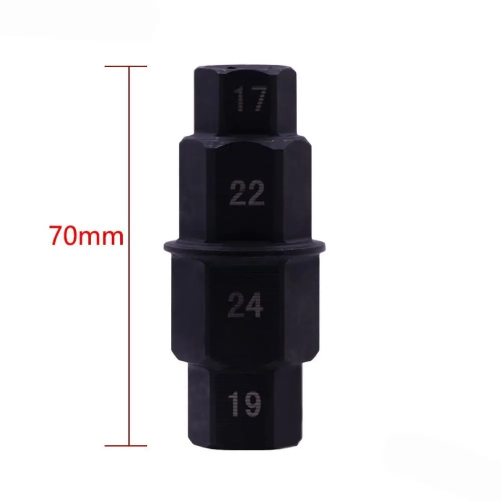 مريحة 4 في 1 عرافة مفتاح 17 19 22 24 مللي متر متعددة الأغراض المحور الأمامي أداة إزالة الصواميل المغزل سائق إزالة #6