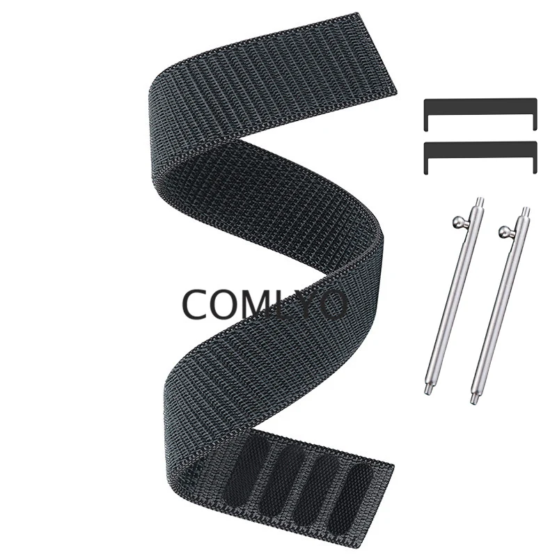 NEW Watchband For TicWatch Pro 5 Strap Nylon Watch Band Hook&Look Soft Belt