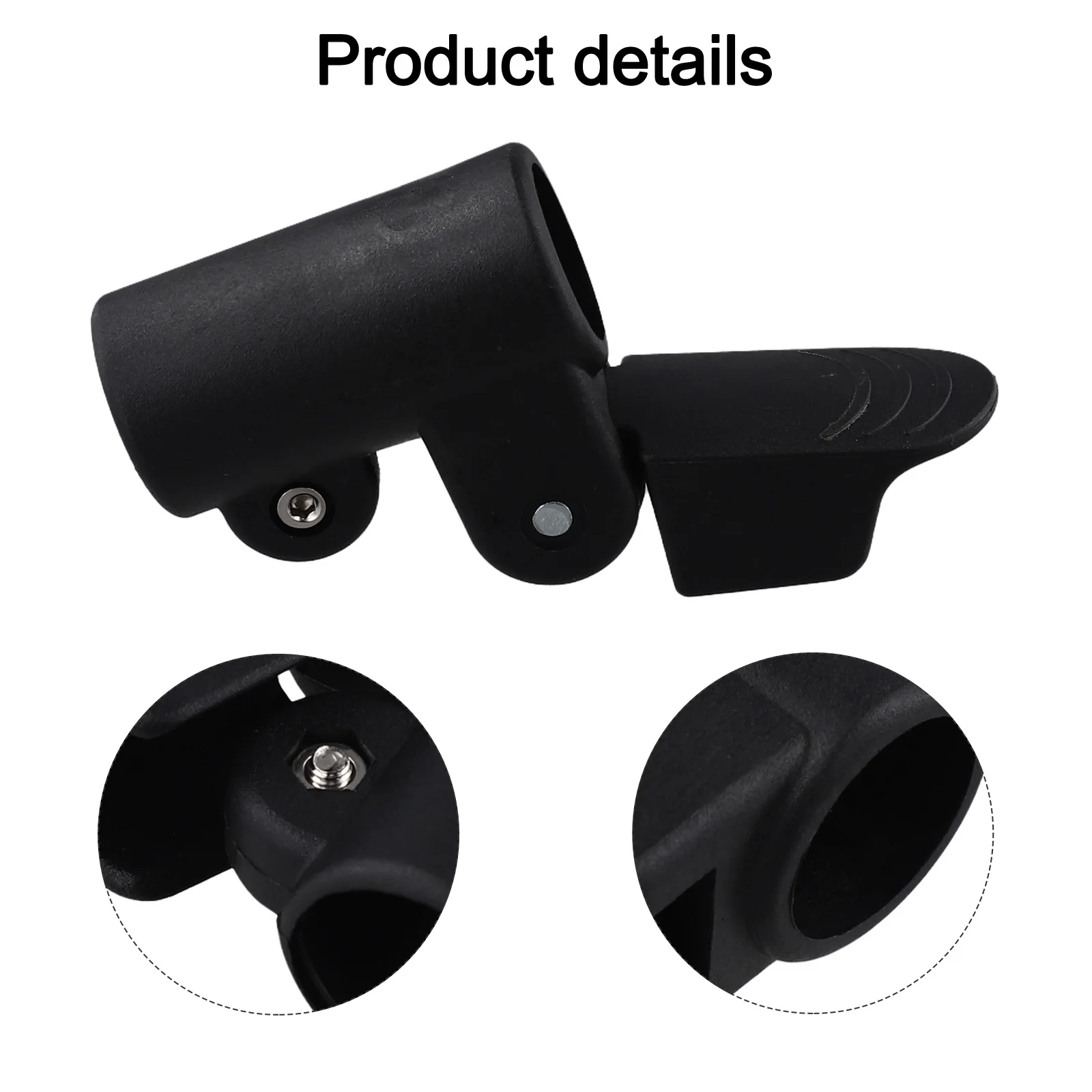Camping Experience Fits Over 25mm Tubing Plastic Tent Fastener Annexe Pole Fastener Reliable Grip ABS Plastic Material