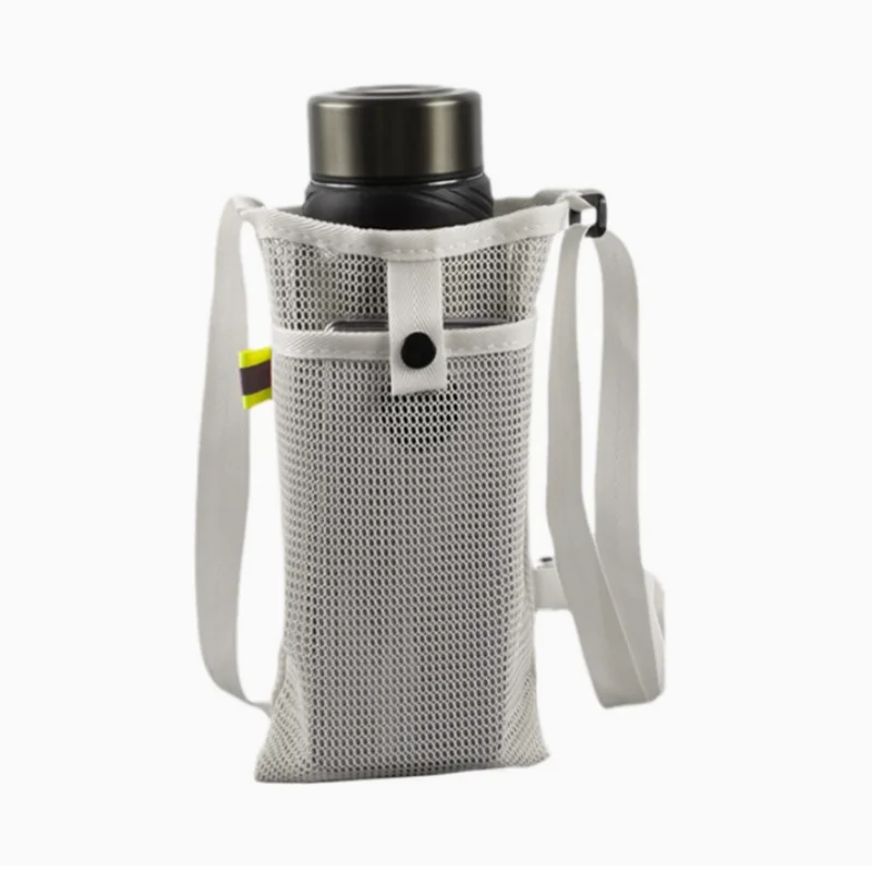 Outdoor Crossbody Mesh Water Bottle Bag Universal Cup Protective Sleeve Kids Thermos Milk Tea Cup Storage Pouch view 2