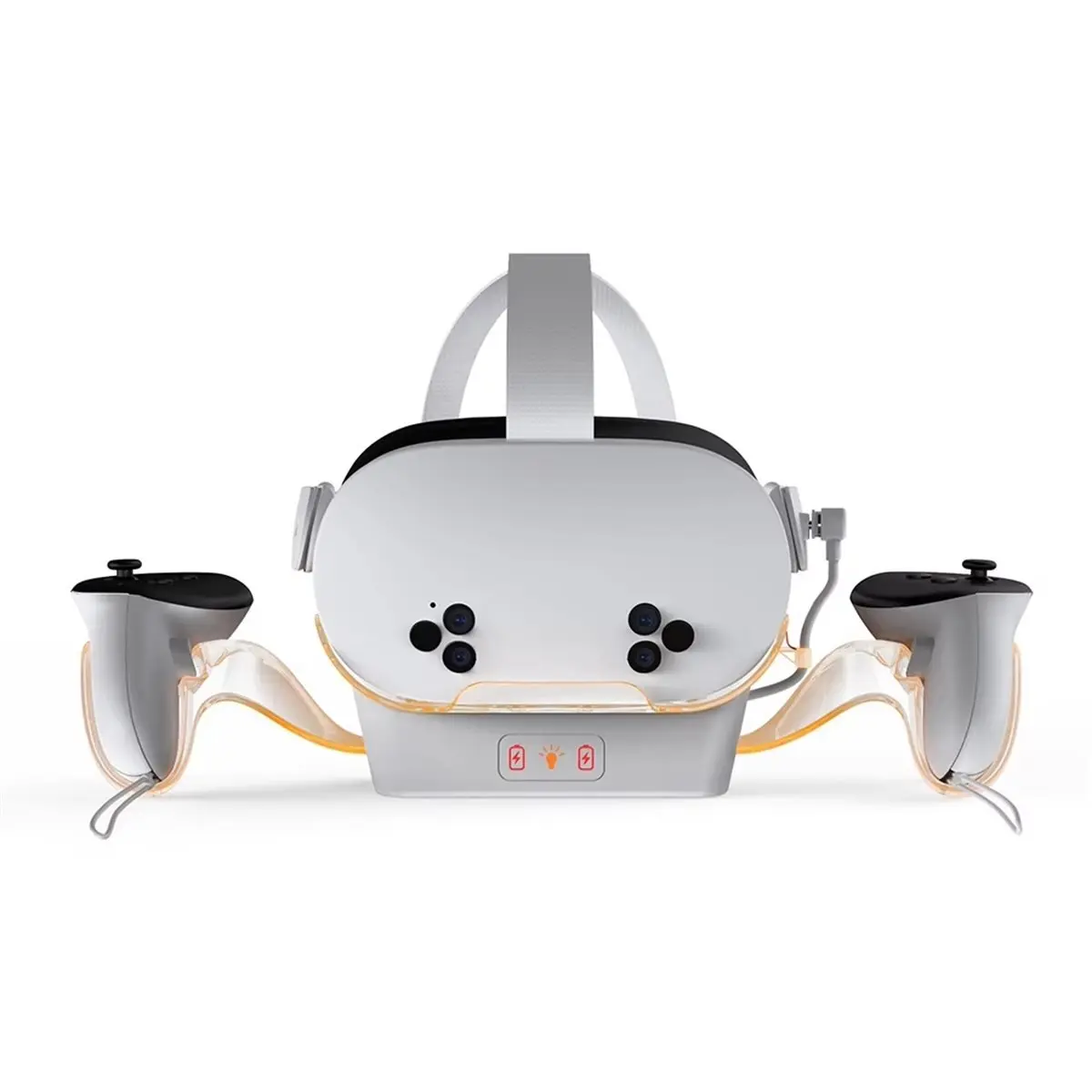 M09K VR Charging Station Controller Holder with 2 Rechargeable Batteries for Meta Quest 3S/Quest 3/Quest 2 Accessories