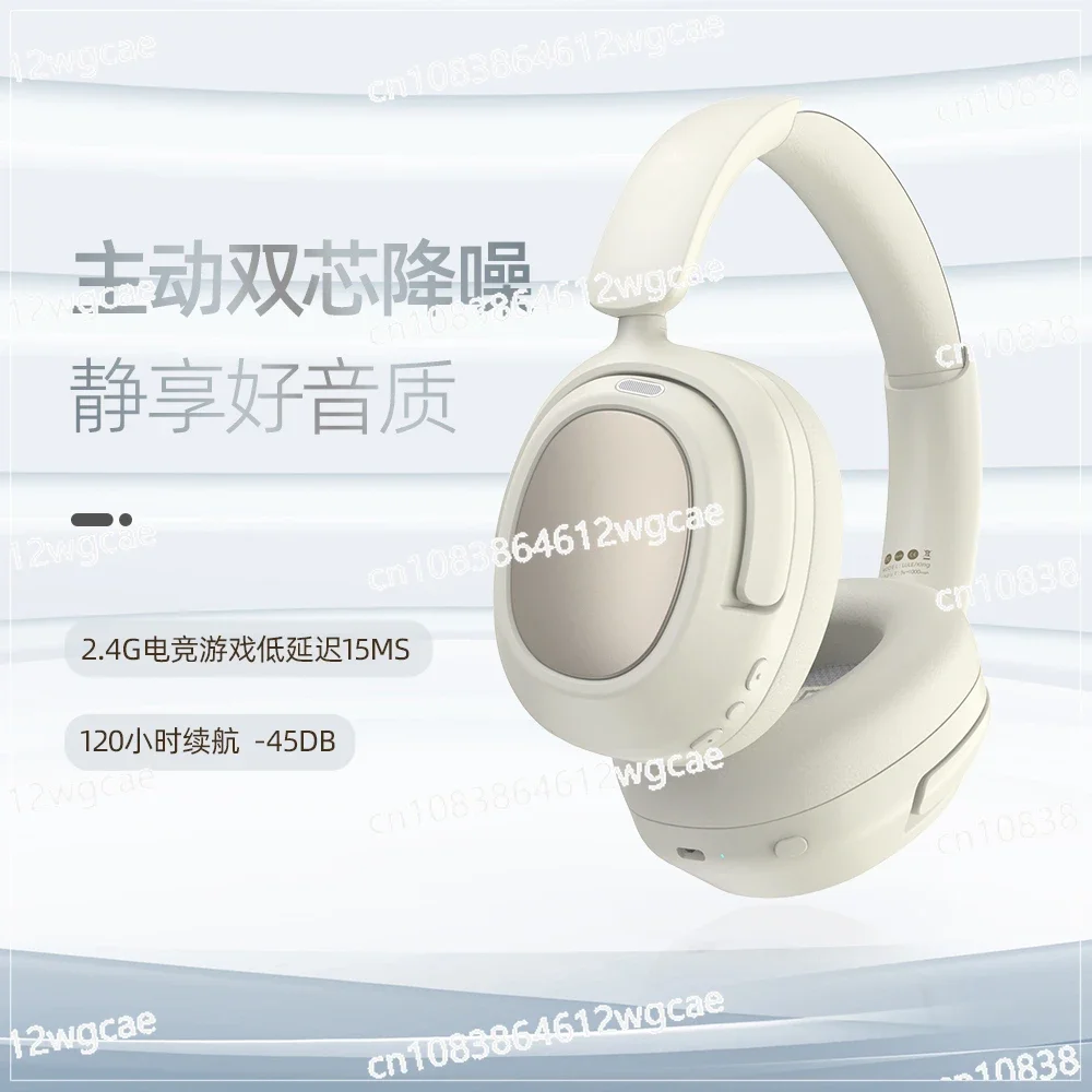 2024 New ANC Active Noise Reduction Wireless Headworn Bluetooth Earphones for gaming and esports