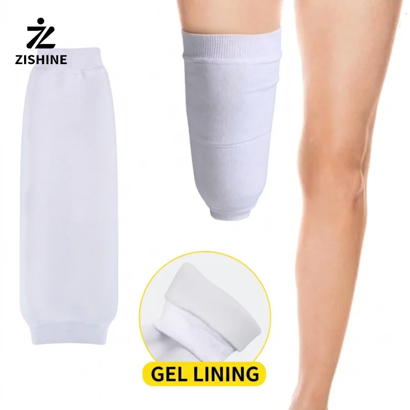 Prosthetic Gel Socks for Below Knee Amputees Residual Limb Protection Sleeve Thickened Silicone Liner Anti-Chafing 1PC