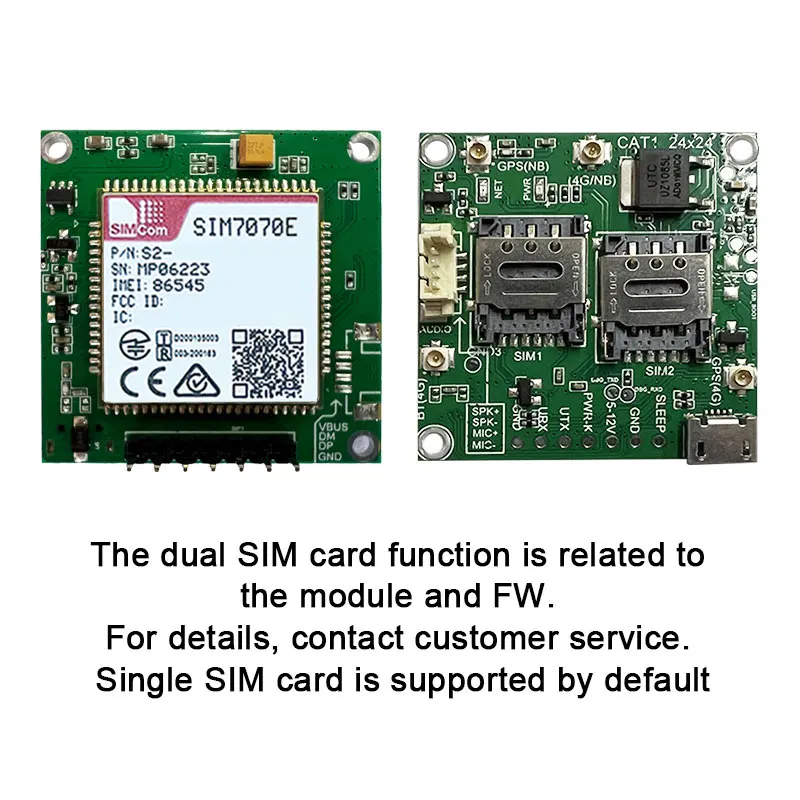 SIMCOM SIM7070E Core Board Development kit with Antenna LPWA+GSM+NBIOT+CATM+B31 Module Modem Board for Europe/Middle East/Africa