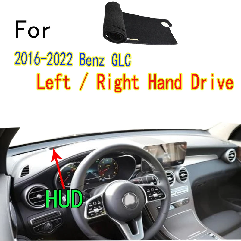 

For 2016-2022 Benz GLC 300 250 220 260 X253 C253 Dashmat Dashboard Cover Instrument Panel Insulation Sunscreen Protective Pad