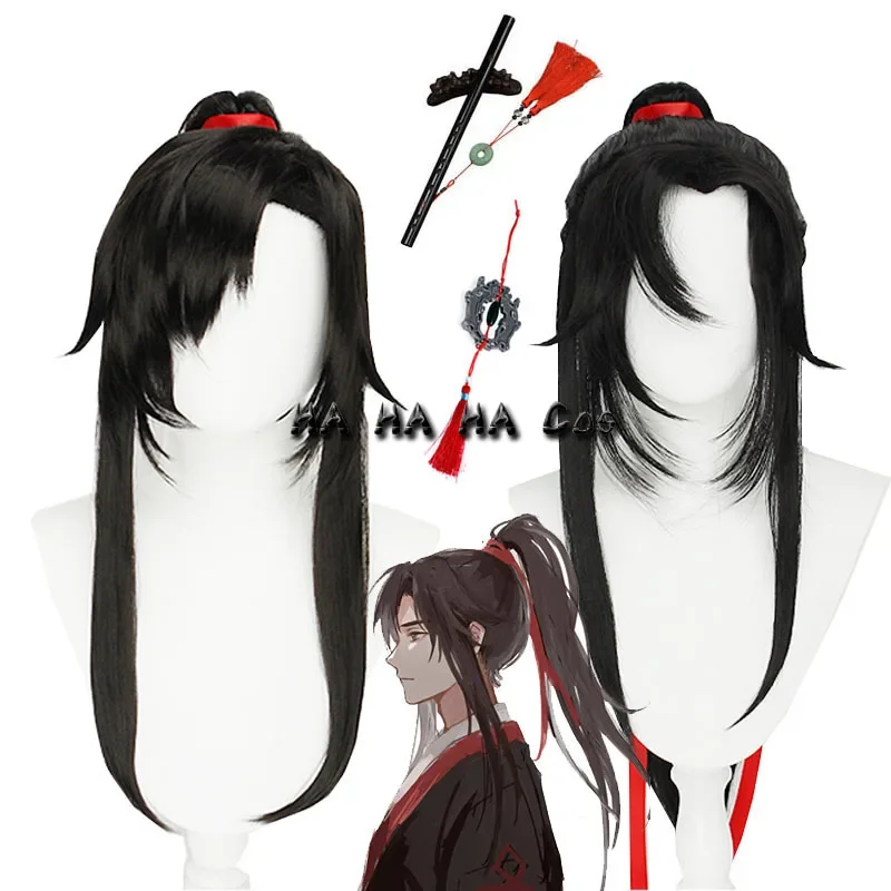 Mo Dao To Shi Wwei Wuxian Anime Cosplay Wig Grandmaster Of Demonic Cultivation Synthetic Wig Hair Flute Yinhaufu Halloween Props