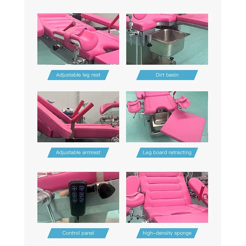 Hospital Equipment Electric Gynecological Table Electric Obstetric Examination Bed Surgery Gynecology Delivery Bed For Clinic