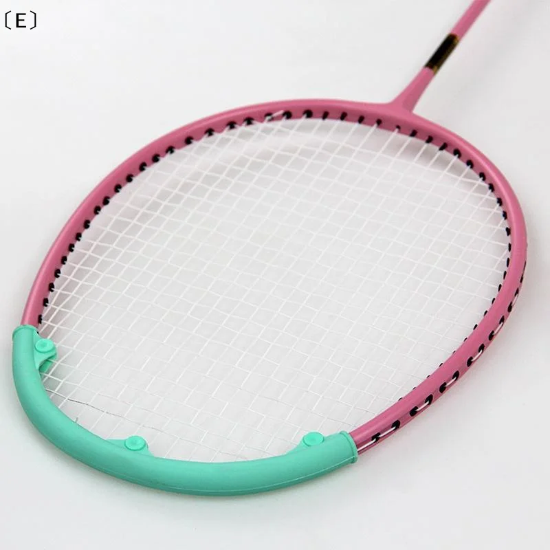 〔E〕2Pcs 19cm Badminton Racket Head Protection Silicone Strip Wear Resistant Waterproof Anti Drop Case Cover