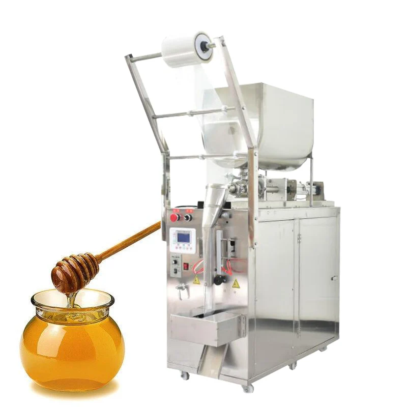 High Efficiency Jam Peanut Filler  Packer Butter Kerchup Ketchup Chili Sauce Tomato Paste Sachet Packing Machine