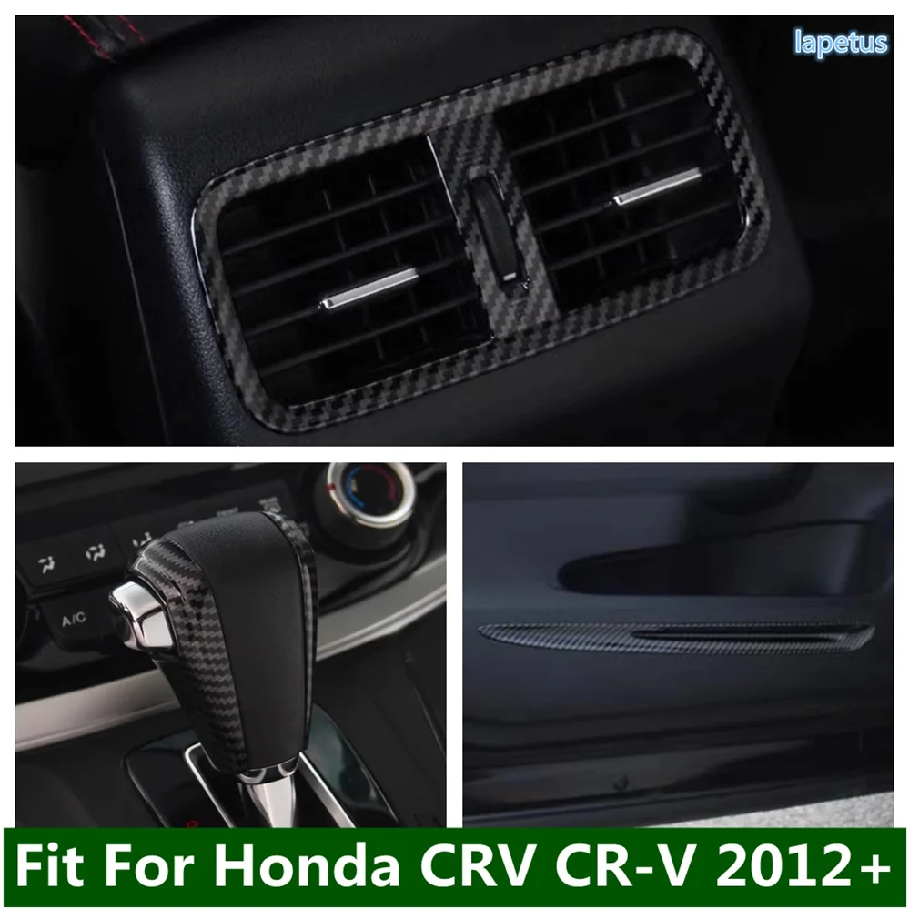 

Rear Air Conditioning AC Vent Frame / Interior Door Sills / Gear Shifter Knob Head Cover Trim Fit For Honda CRV CR-V 2012 - 2016