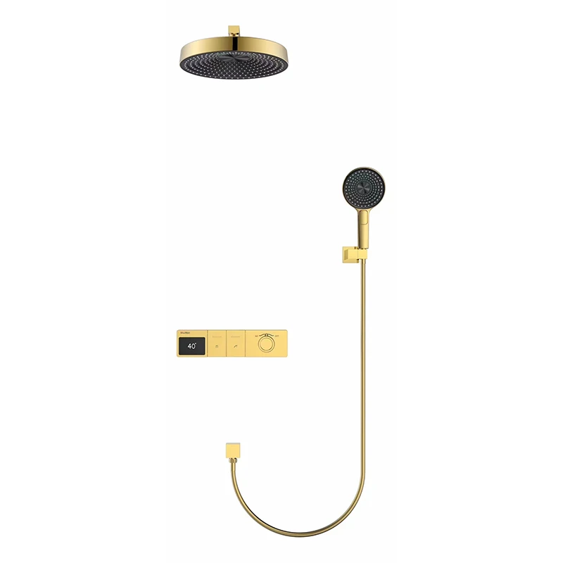 

Высокое качество, 10-летняя гарантия, умный светодиодный цифровой дисплей, скрытая душевая система с водопадом, набор для ванной комнаты, смеситель для душа, отеля