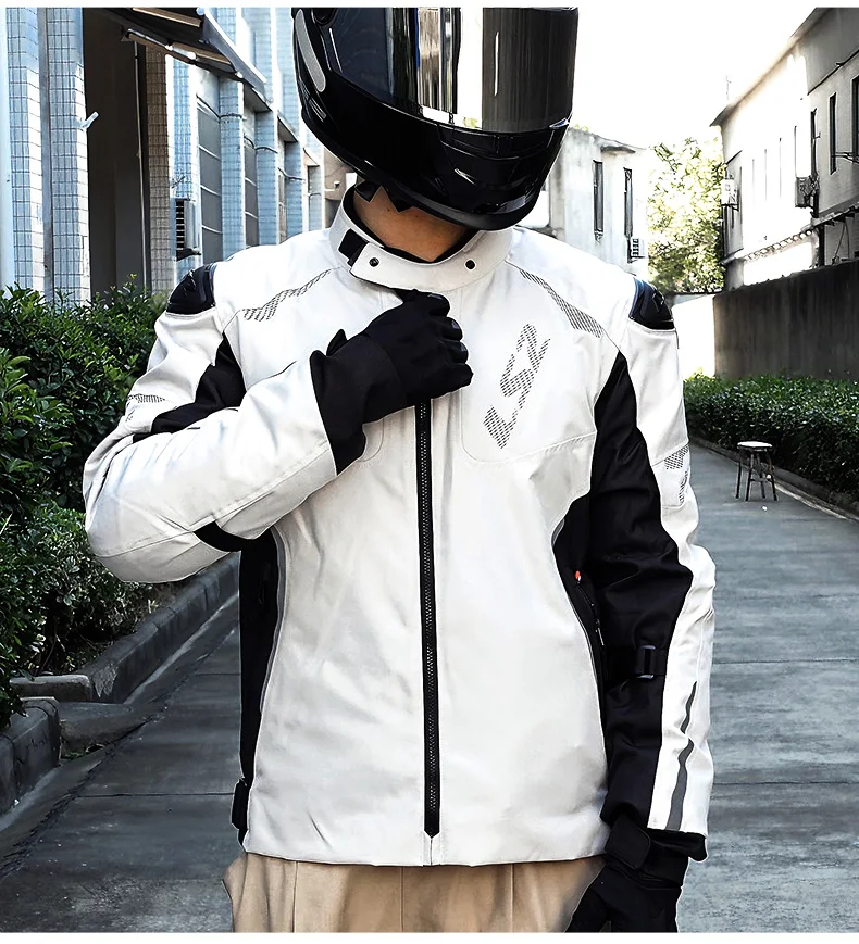 

LS2 MJ174 Sportbike Jacket for Men's and Women's CE Certified Armor Windproof & Breathable Protection With Warm Liner