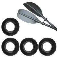4Pcs Universal Rubber Kayak Paddle Drip Rings For Kayak And Canoe Paddles Shaft TPR Black Durable Kayaking Accessories Parts