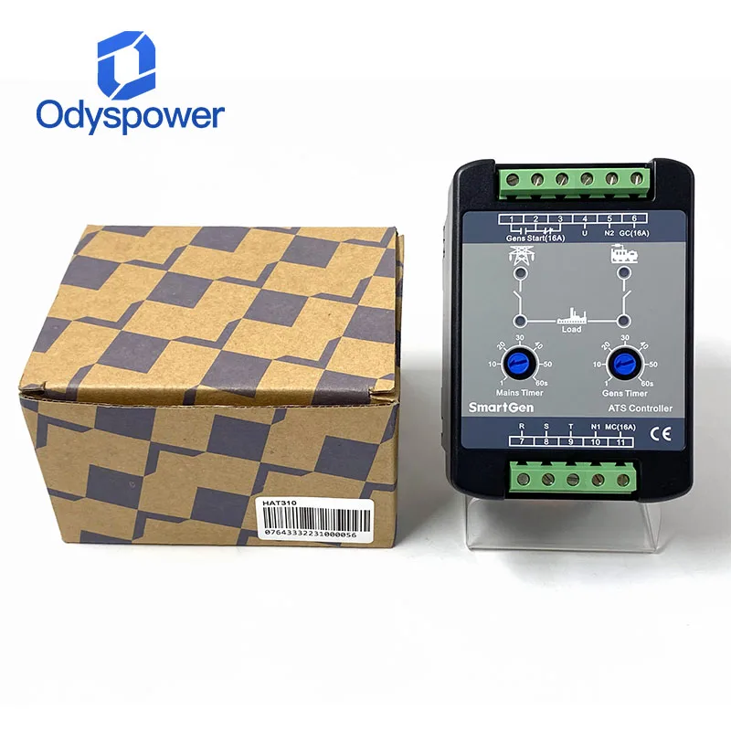 

Контроллер HAT310 120VAC ATS, совместимый с Smartgen 120/240VAC 50-60Гц, 1-3 фазная версия
