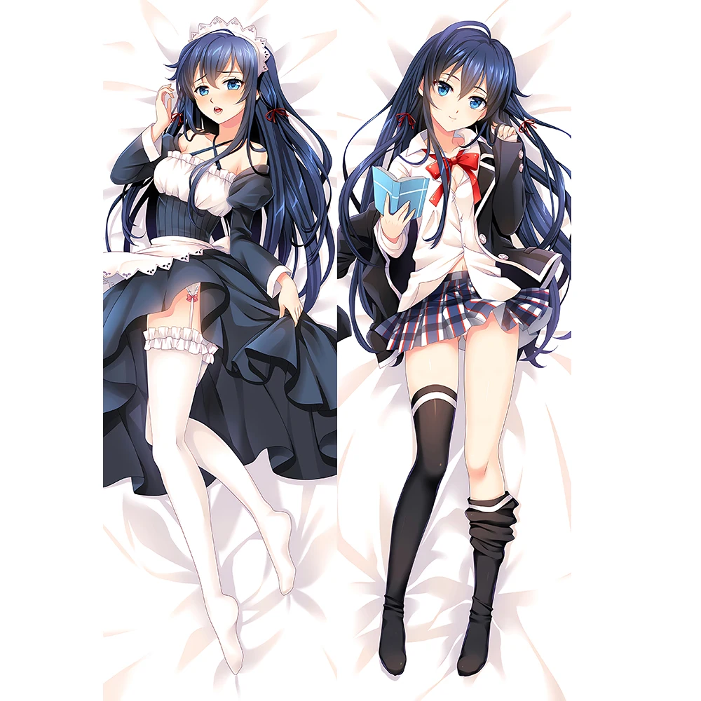 My Youth Romantic Comedy Is Wrong Anime Cosplay Pillowcase Dakimakura Yukinoshita Yukin Body Hugging Pillow 2-Side Print