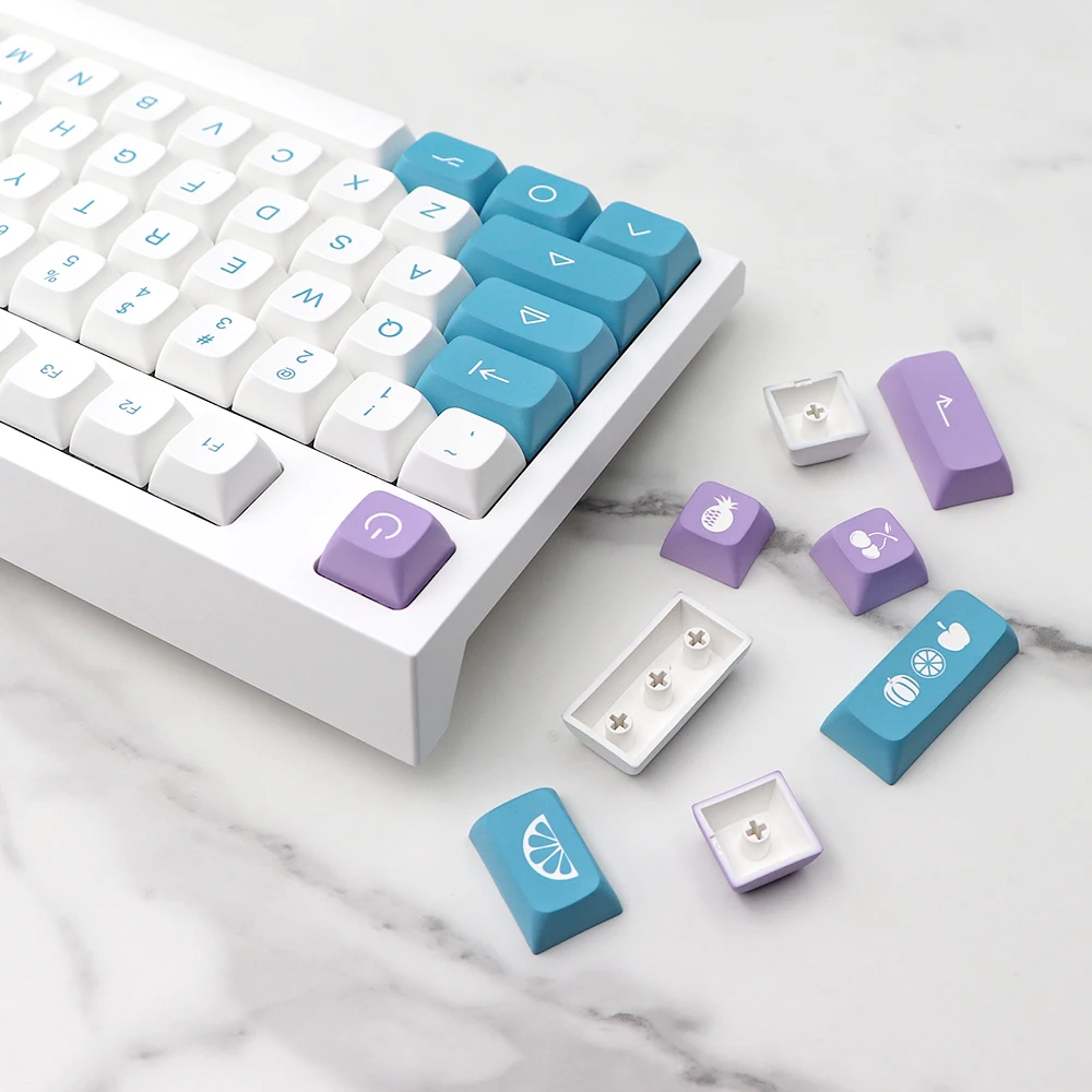 GMK-KEY Fruit Yogurt Keycap pbt XDA Key Cap For dz60/RK61/gk64/68/75/84/980/104 Keyboard Cap gmk Keycaps 7u GK Split Spacebar