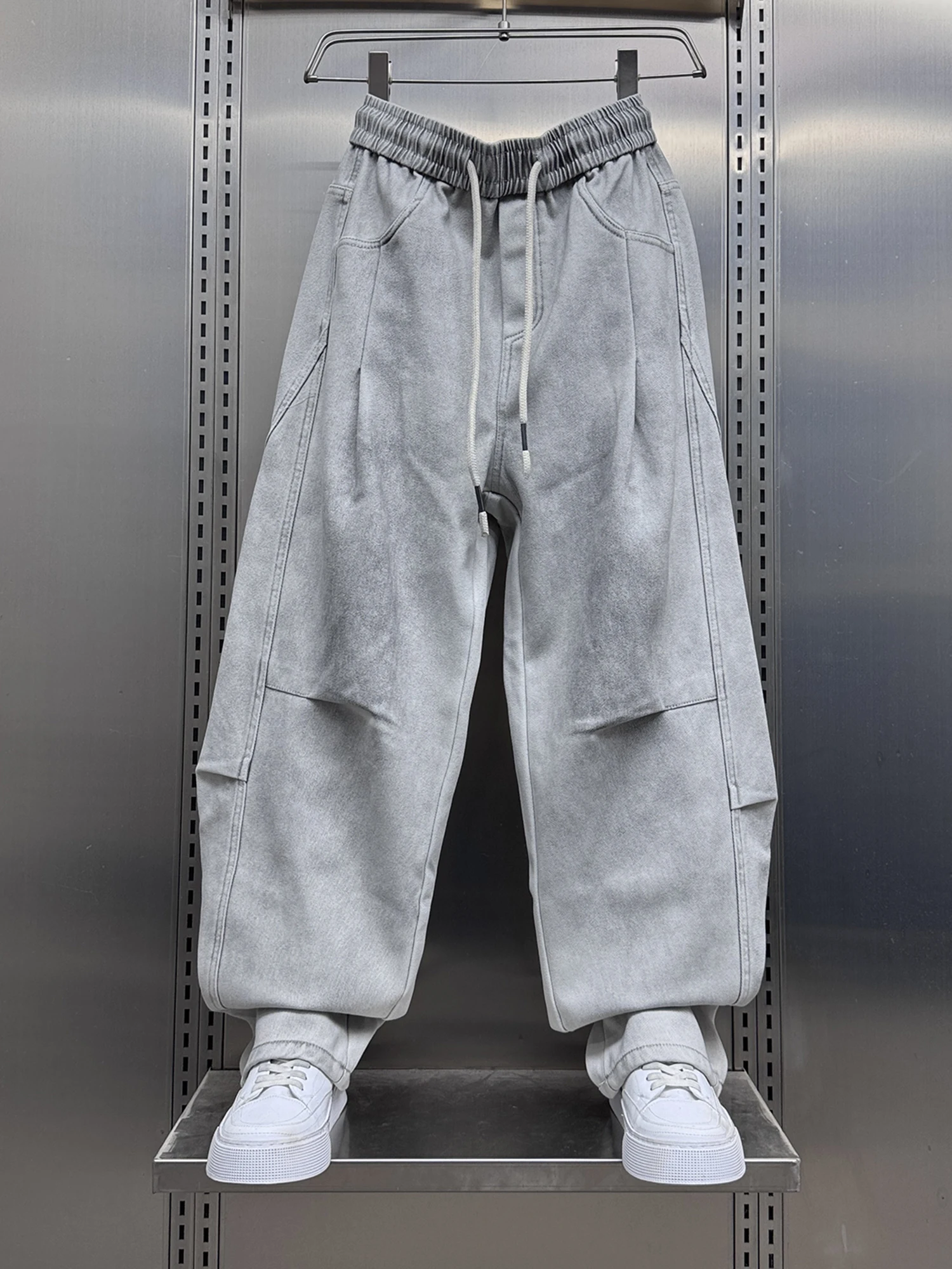 

Мужские рабочие брюки прямого кроя на флисовой подкладке, винтажные, с эффектом тай-дай, свободного кроя, зимние, модные, повседневные, удобные, прямого силуэта