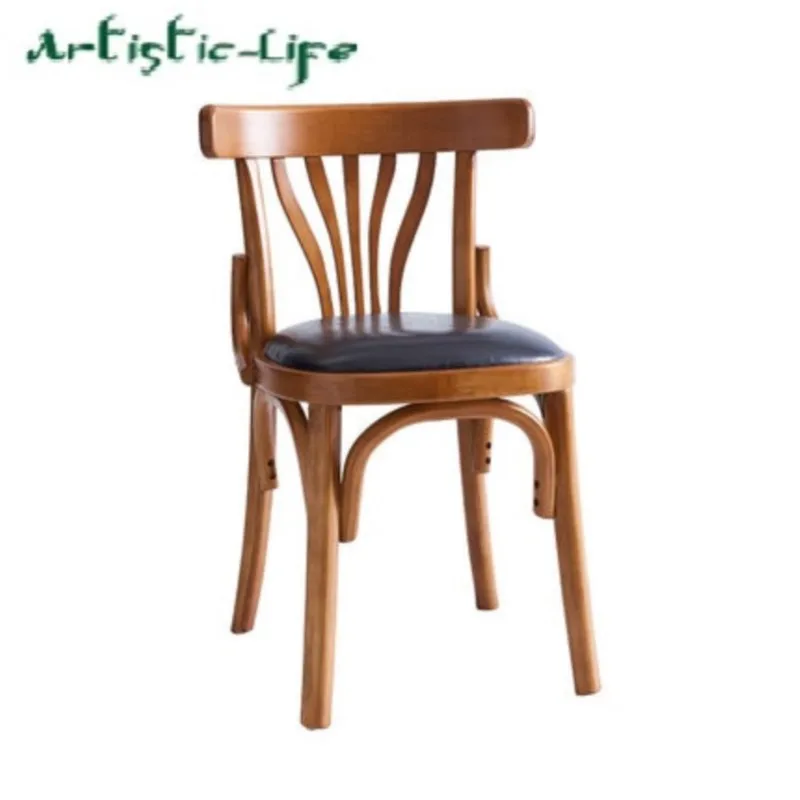 ArtisticLife Nordic Dining Chair Home Solid Wood Chair Back Stool Net Red Dining Table Modern Minimalist Desk Chair FreeShipping