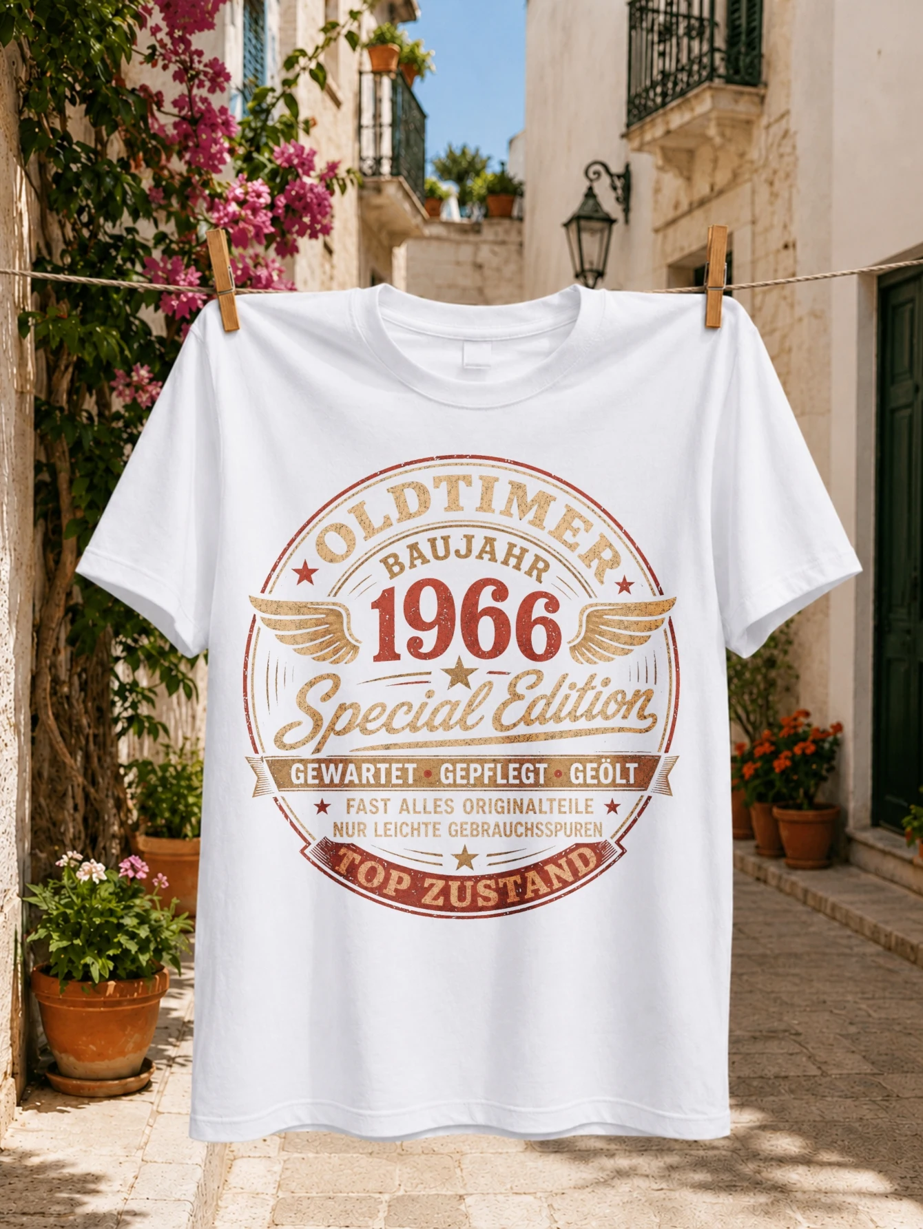 German Oldtimer Baujahr 1966 Special Edition Top Zustand Round Wings Graphic Unisex All  Unisex All T-Shirt