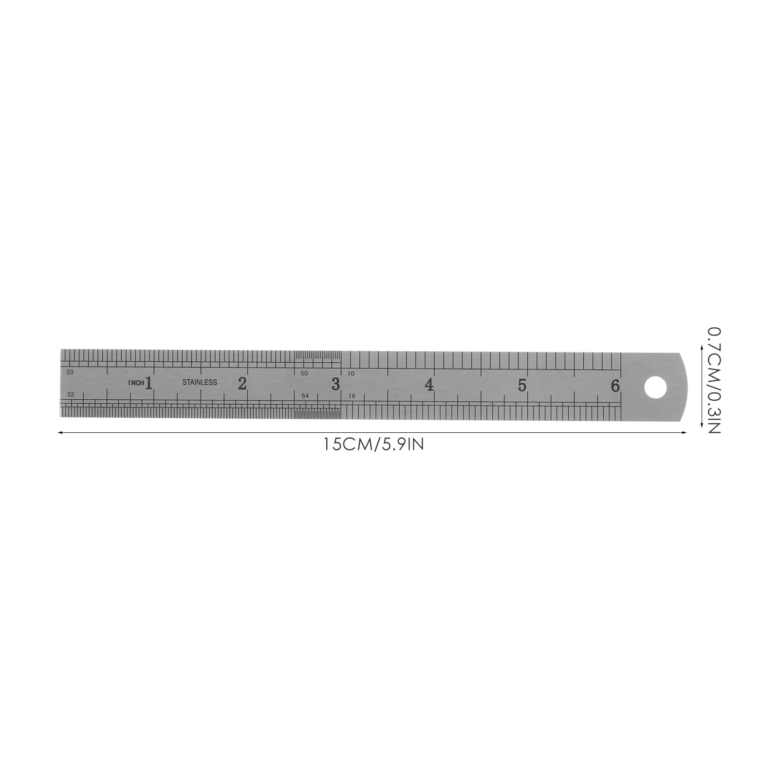 Stainless Steel Ruler Thickened Ruler Positioning Block Precision Measuring Ruler With Ruler Stopper Practical Tool For Schools