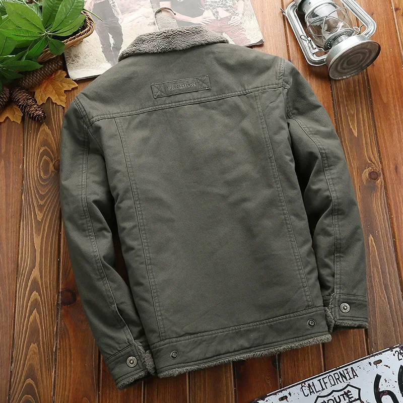 

Men Clothing Top Thick Casual Men's Cotton Winter Clothes Lapel Warmth Youth Thick Down Jackets Thick Down Jacket Cotton-padded