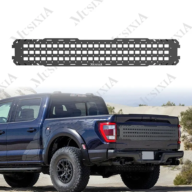 

Outside Luggage Rack Exterior Accessories Off-road Rear Door Cargo Organizer Truck Tailgate Molle Panel foro r Raptor F150