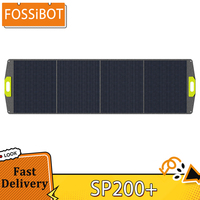 FOSSiBOT SP200+ 200W Foldable Solar Panel, 23.4% High Cell Efficiency, ETFE Coating, Adjustable Kickstands for Home, RV