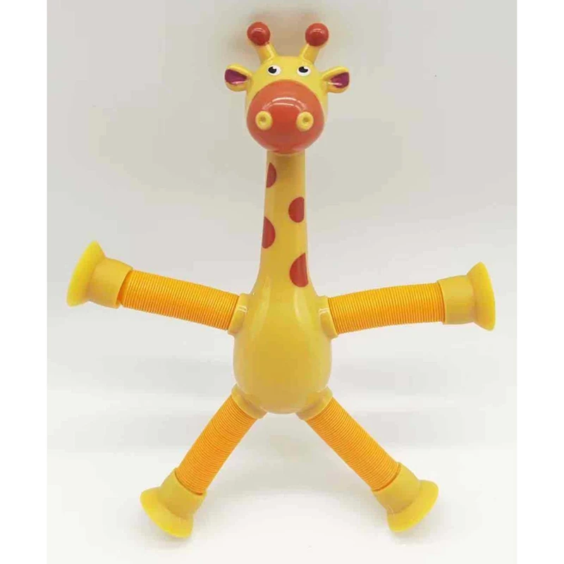 Lot de 4 ventouses de girafe de dessin animé, jouets d'instituts