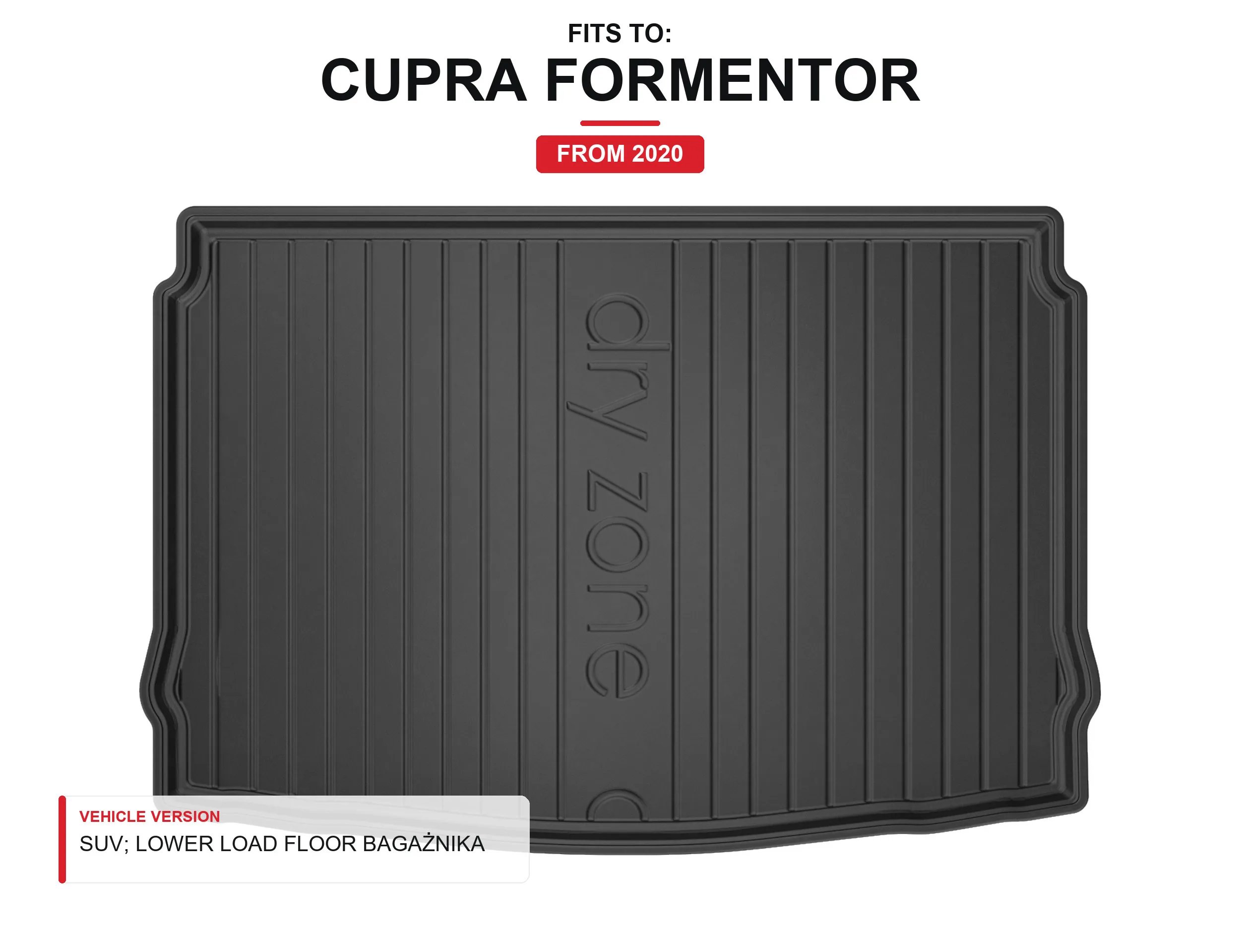 Tpe Dryzone kofferbakmat voor: Cupra Formentor 2020- SUV