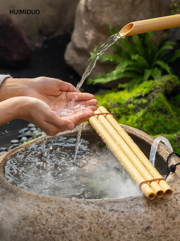 Imitation stone tank sink flowing water ornament circulating water fish tank landscaping B & B outdoor courtyard