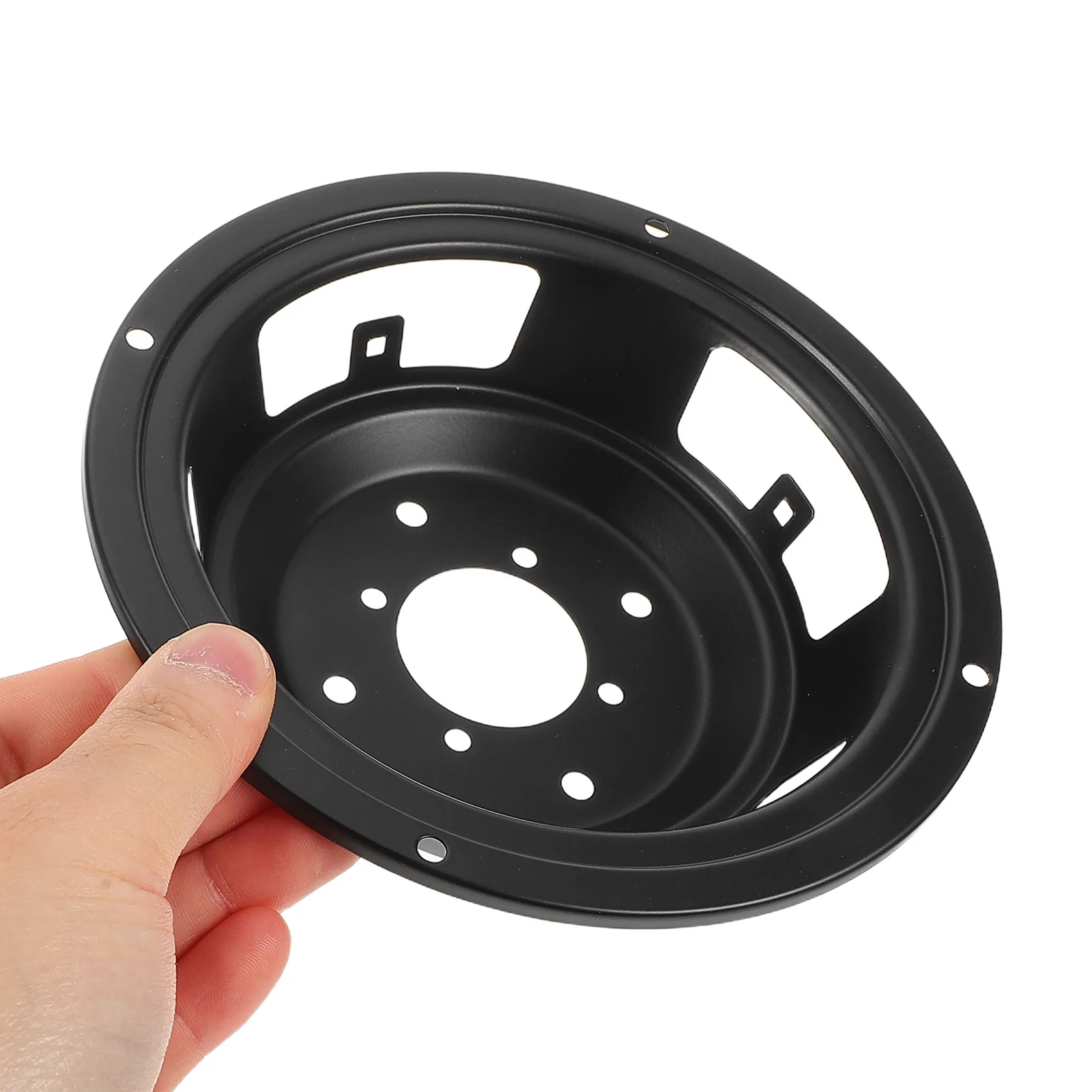 

2pcs 5-Inch Round Iron Speaker Frame For Audio Systems Black Replacement Parts Compatible With Car Vehicle Speakers Sound