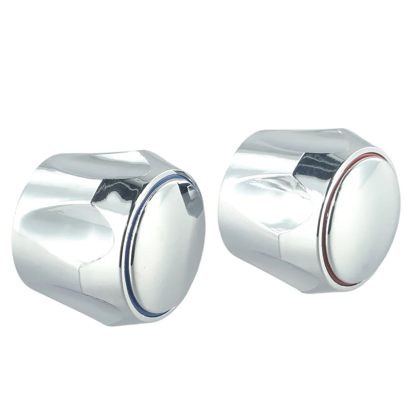 

2 шт., ручка для горячего и холодного крана, верхняя головка, крышка для крана, хромированный сменный набор для кухни, ванной комнаты, смеситель