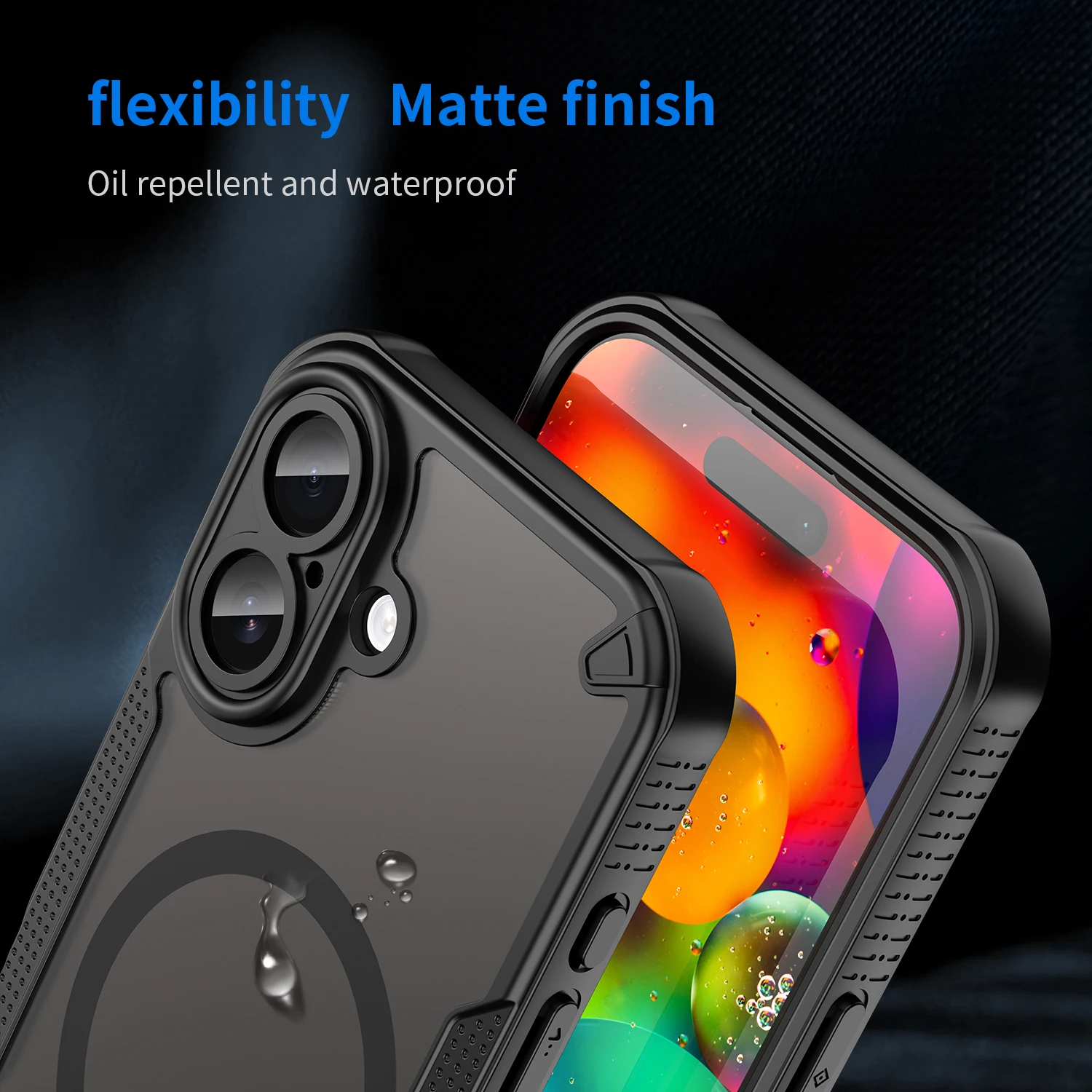 Für iPhone 17 6,3" Matte Handyhülle, kompatibel mit Magsafe, stoßfeste, klare, durchsichtige Schutzhülle für iPhone 17 Hüllen – Detail 6