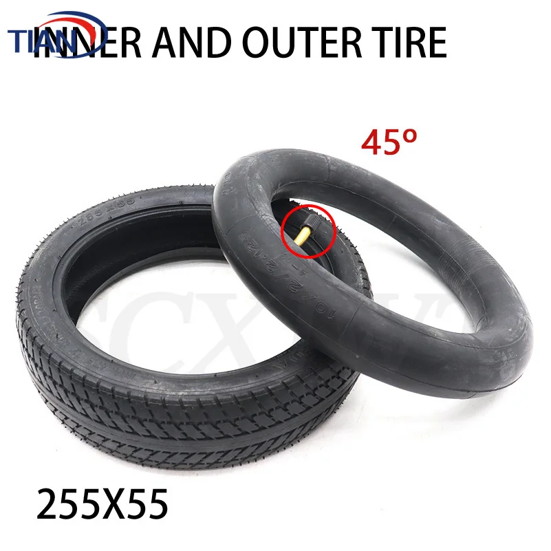 260x55 Outer Tyre Inner Tube 255X55 Fits Children Tricycle,Baby Trolley,Folding Baby Cart,Electric Scooter,Bicycle Wheel Tire