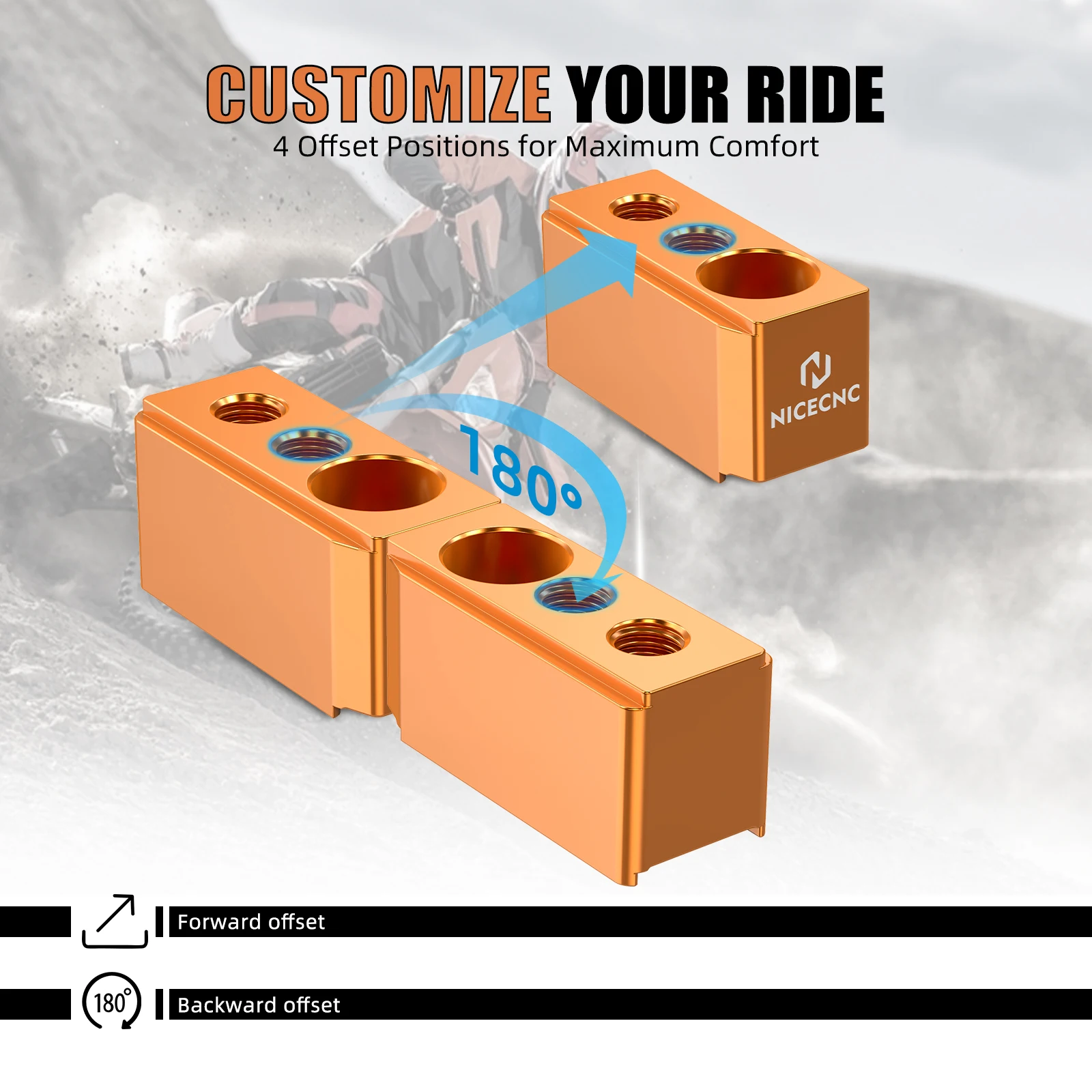 NICECNC Für KTM 250 Adventure 390 Adventure 2020-2025 1" Lenkererhöhung 25,4mm 250/390 Adventure 2025 2024 2023 2022 2021 2020 – Detail 10