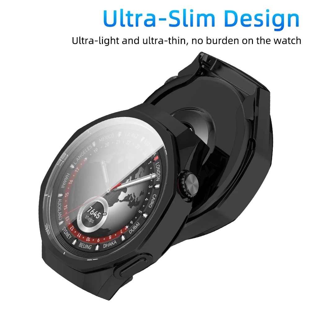 Case for Huawei Watch GT 5/GT5 Pro 46mm 42mm 41mm Screen Protector Case Soft TPU All-Around Protective Bumper Cover Accessories