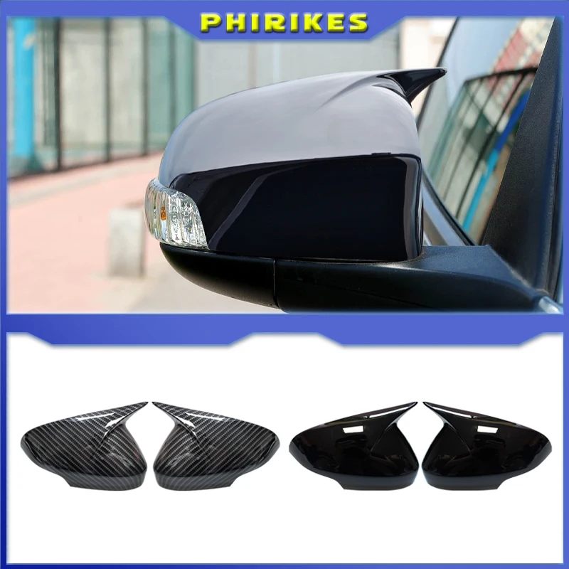 

For Volvo C30 C70 S40 S60 V40 V50 V70 2008- 2010 Car Mirror Decorative Cover Case Trim Shell Housing Carbon Fiber