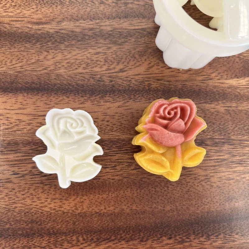 50G Chất Liệu Nhựa Khuôn Bánh Trung Thu Hình Hoa Hồng Bánh Trung Thu Tem Khuôn Làm Bánh Trung Thu Cho Trung Thu Nướng Bánh Trung