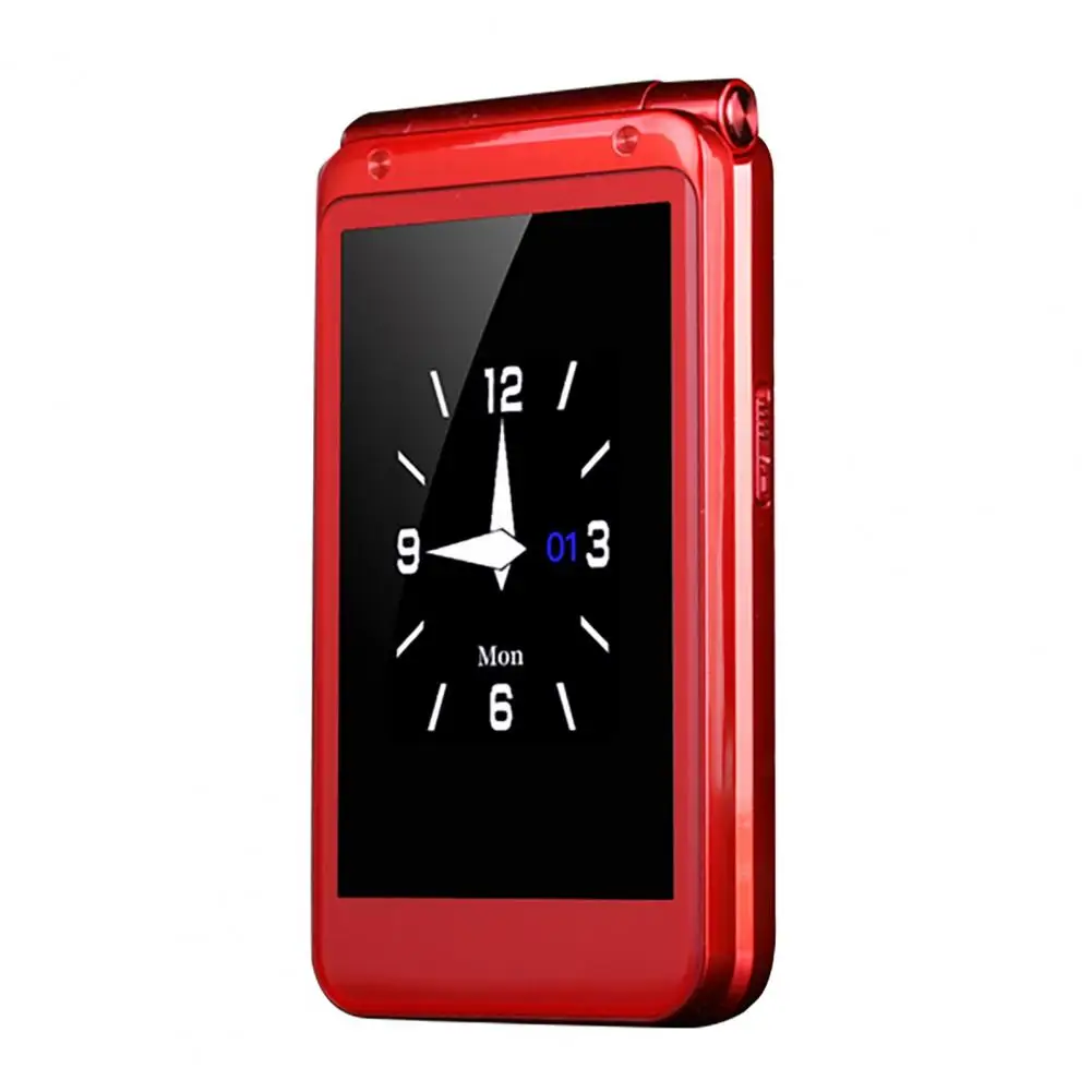 M9 telefone celular multifuncional dupla tela de exibição duplo cartão duplo standby dobrado estilo sos flip telefone teclado de reposição para o ancião