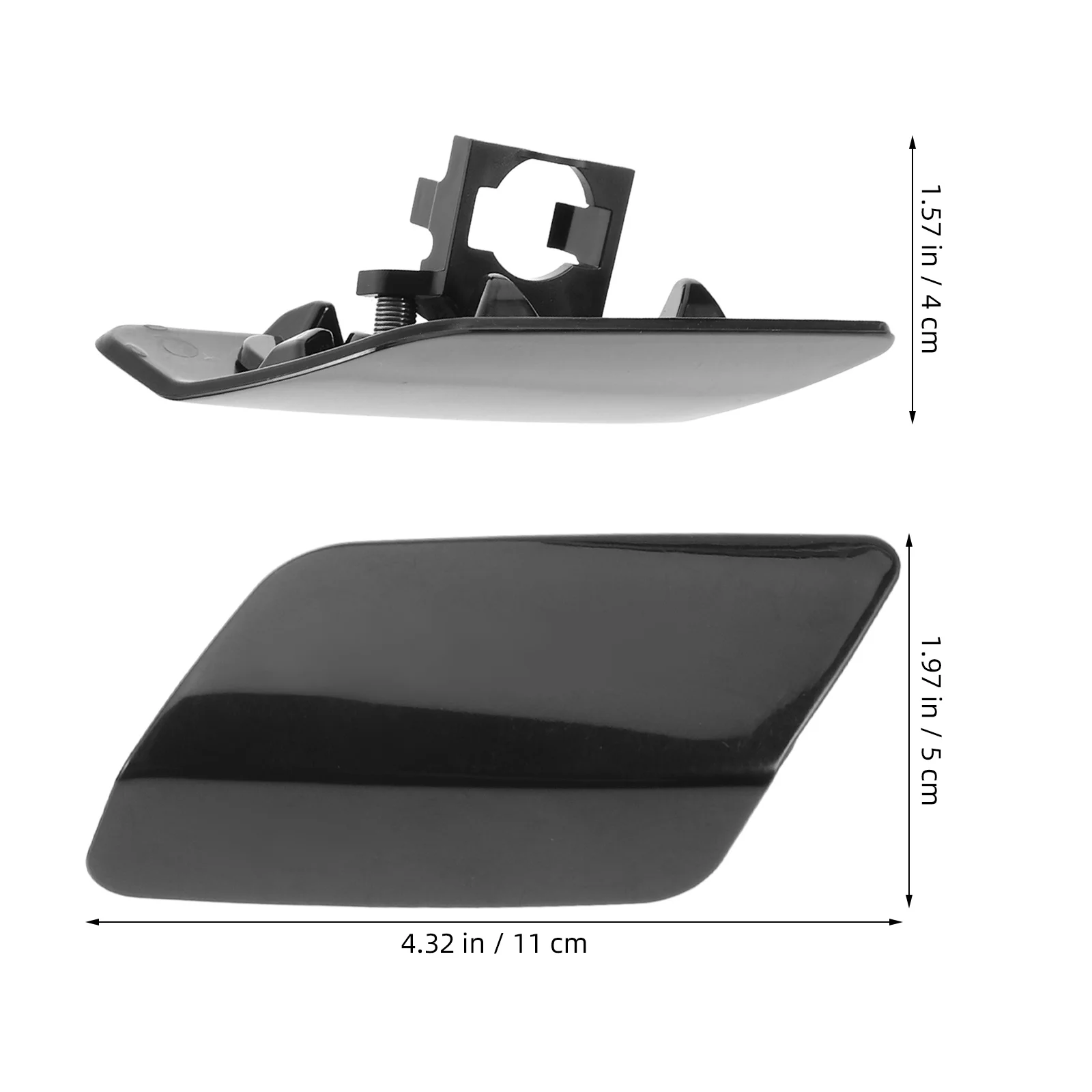 2 قطعة غطاء غسالة المصباح استبدال الجبهة اليسرى اليمنى رذاذ فوهة غطاء غطاء ل مصد للسيارات صيانة غطاء غسالة المصباح #5