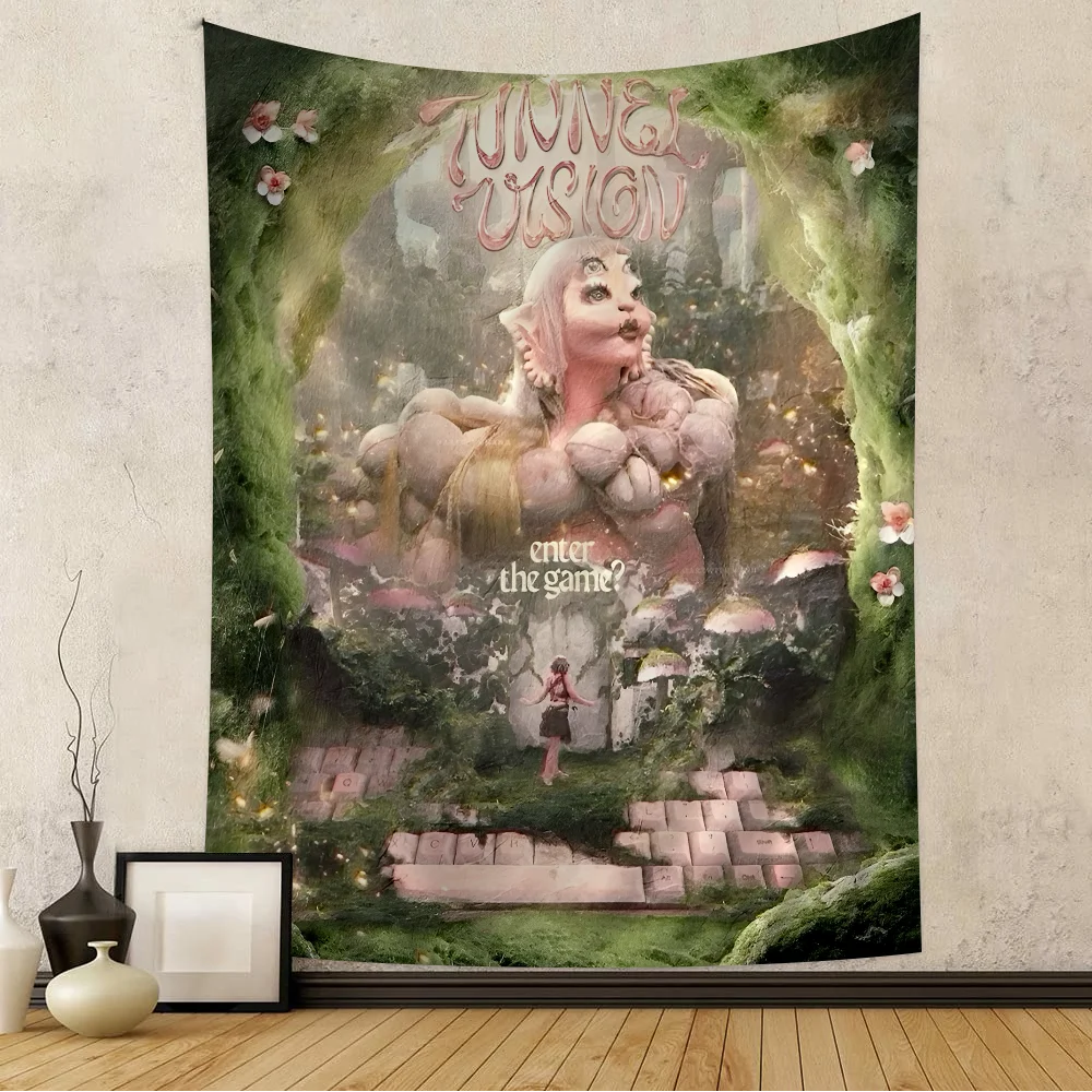 

M-Melanie M-Martinez Singer Printed Large Wall Tapestry Cheap Hippie Wall Hanging Bohemian Wall Tapestries Mandala Home Decor