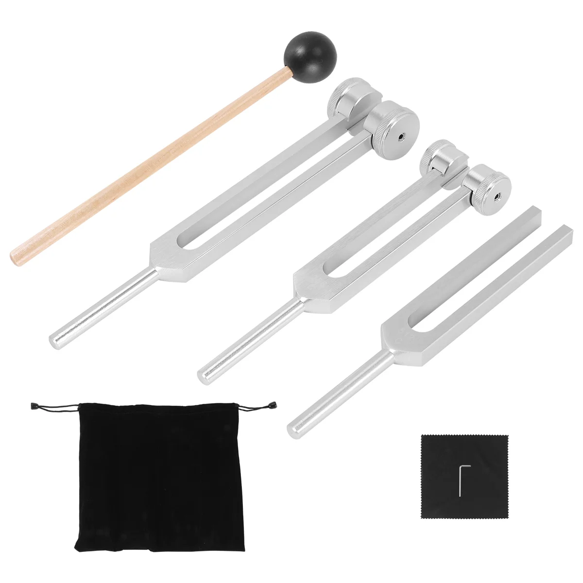 Set diapason-128 Hz, 256 Hz, 512 Hz, diapason perfetti per la guarigione, i chakra, la terapia del suono, mantiene il corpo, la mente e lo spirito