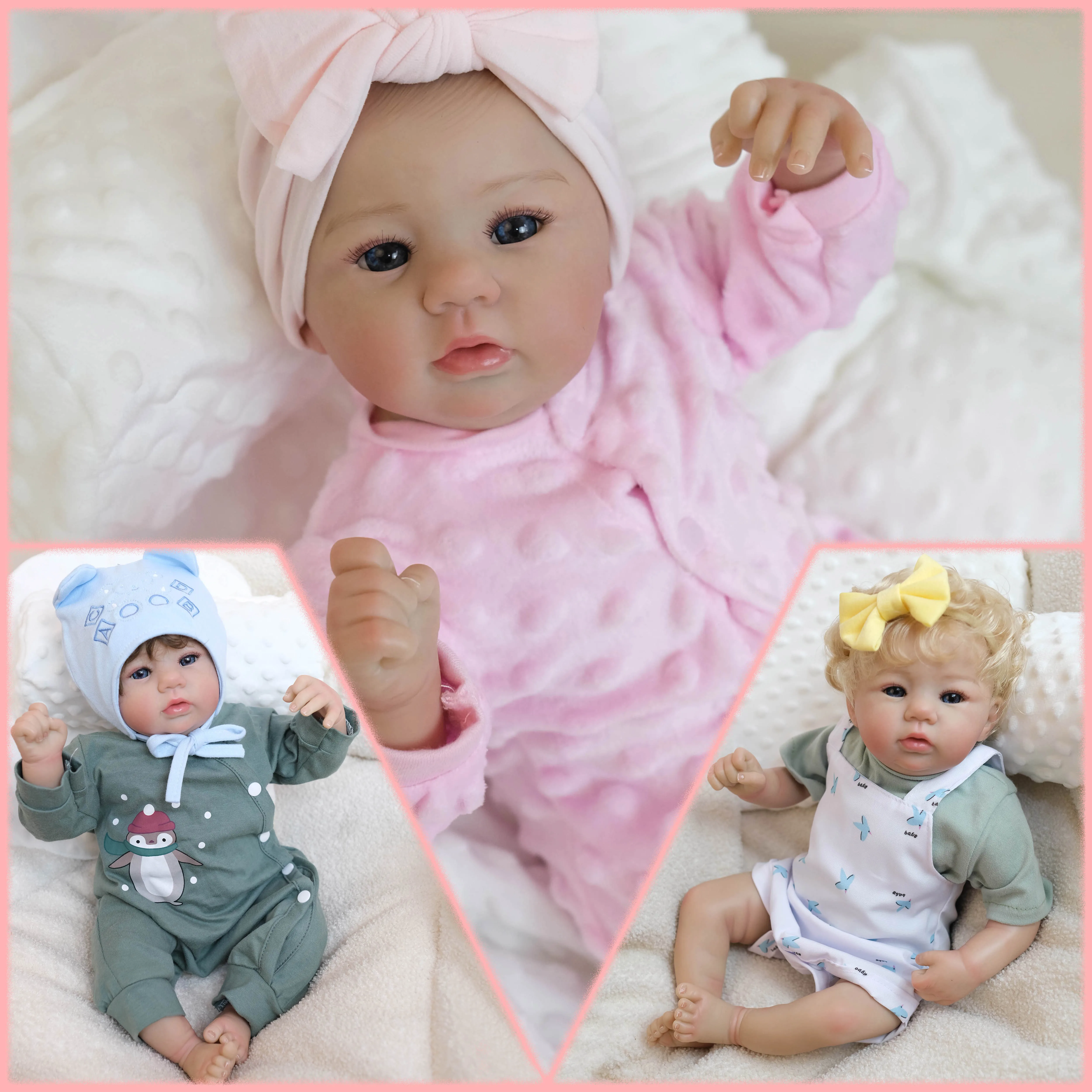 

Кукла Abigail Reborn, 18 дюймов, мягкая ткань, приятное для тела, реалистичное, многослойное живопись, 3D кожа, видимые вены, подарок высокого качества