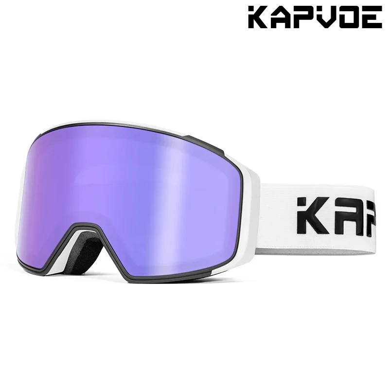 

KAPVOE лыжные очки противотуманные магнитные линзы высокой четкости UV400 защита вентиляционные лыжные очки для мужчин и женщин спорт на открытом воздухе