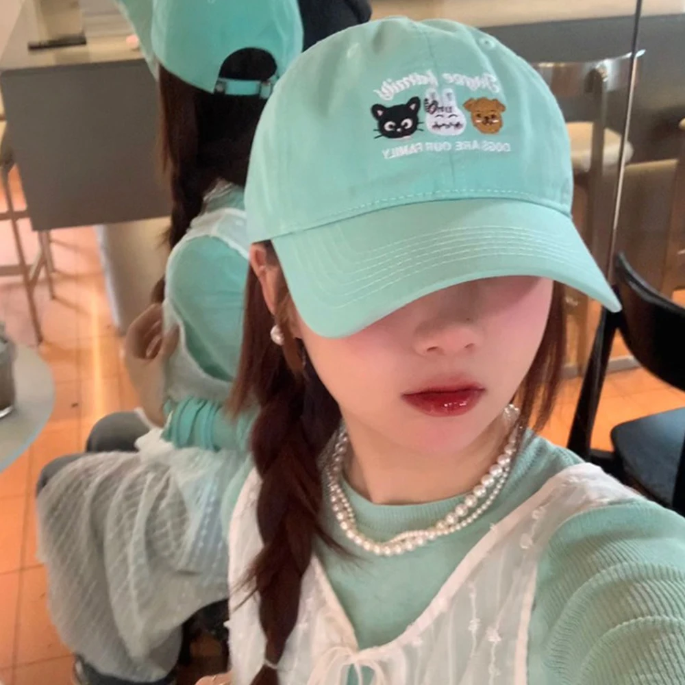 หมวกเบสบอลปักตัวอักษรผ้าฝ้ายนุ่มสำหรับผู้หญิงและผู้ชายหมวกปีกโค้งกีฬากลางแจ้งแบบลำลองหมวกฮิปฮอปพ่อใช้ได้ทั้งชายและหญิง