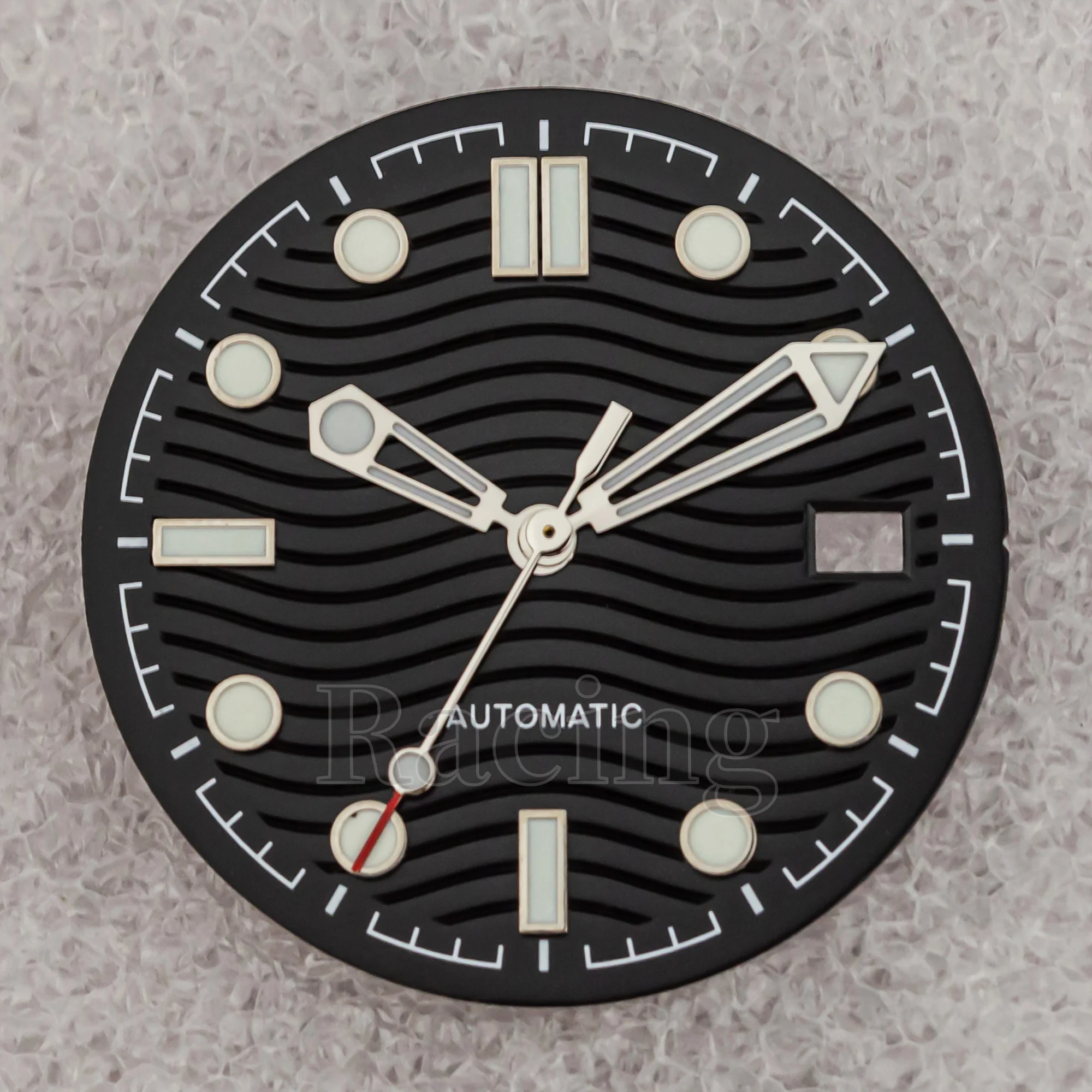 Luminous NH35 Watch Dial Watch Hands for Seamaster 300 41mm Case Watch Accessories Watch Face Needles fit NH35/NH36 Movement