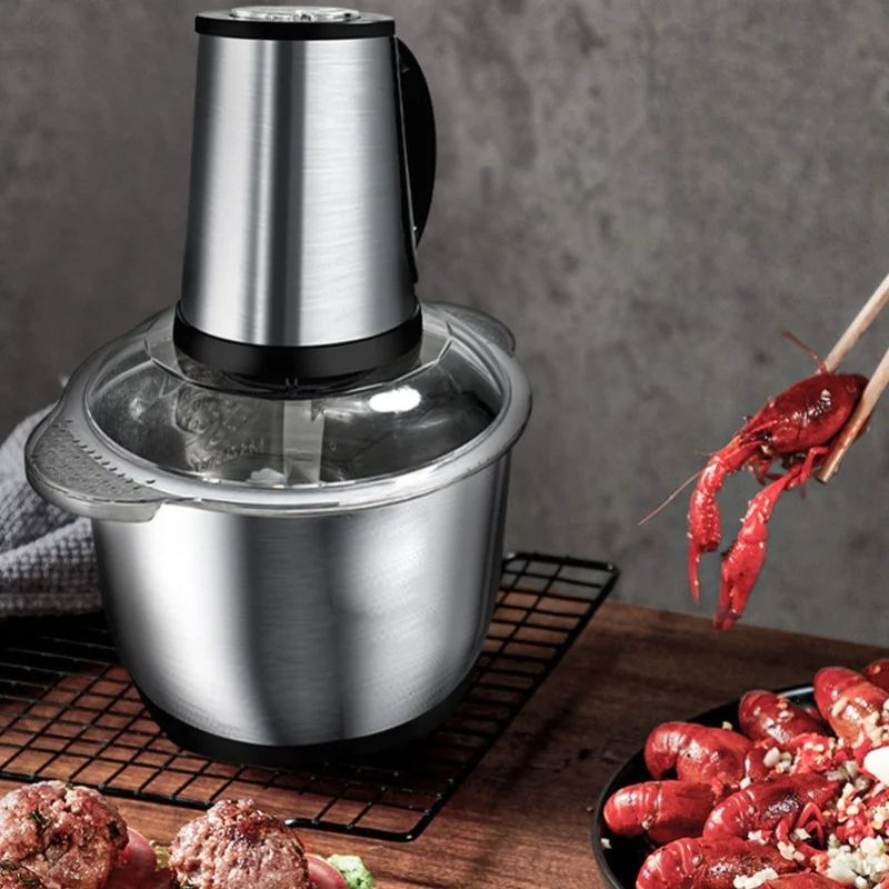 

Electric Meat Grinder 500W 5L Multifunctional Food Processor Meat Blender With Stainless Steel Blades For Vegetables Fruits