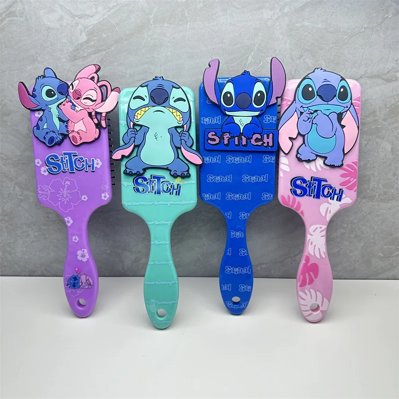 Disney Animation Lilo & Stitch Comb Series Cartoon Stitch Peripheral Air Cushion Massage Comb Children Girl Student Comb