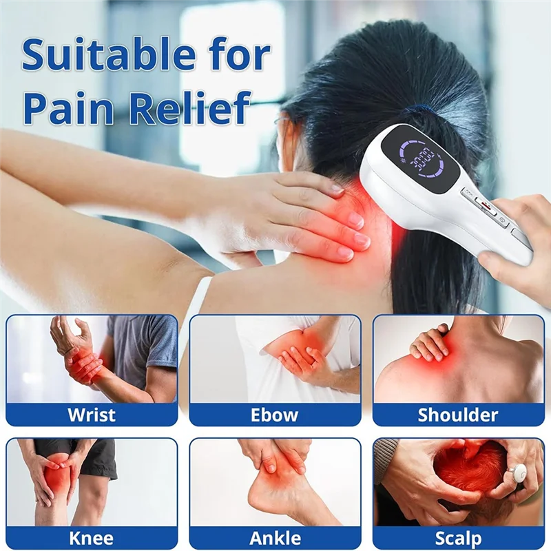 Baguette de thérapie à la lumière rouge infrarouge AA20, dispositif portatif, Laser froid pour le soulagement des douleurs articulaires des muscles humains et des animaux de compagnie